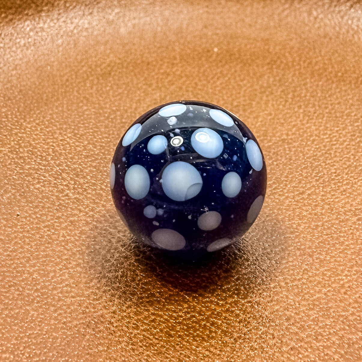 Z-stem Glass Inserts - Ball - Blue Blizzard
