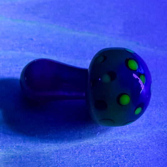 Z-stem Glass Inserts - Mushroom - Dense Green Energy