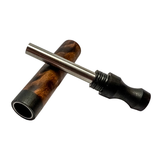 Blackwood Crowned Z-Stem - Redwood Lace Burl