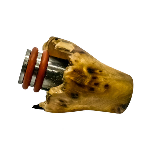 Z-stem Mouthpiece - Yellow Cedar Burl