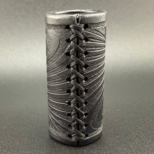 Z-stem Leather Sleeve - Black “Illusion”