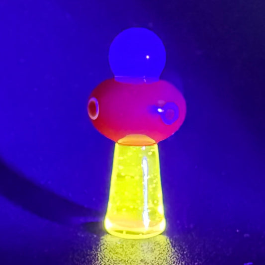 Z-stem Glass Inserts - UFO - Red