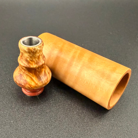 Z-stem Wood Kit - Stabilized Curly Pear / Mappa Burl