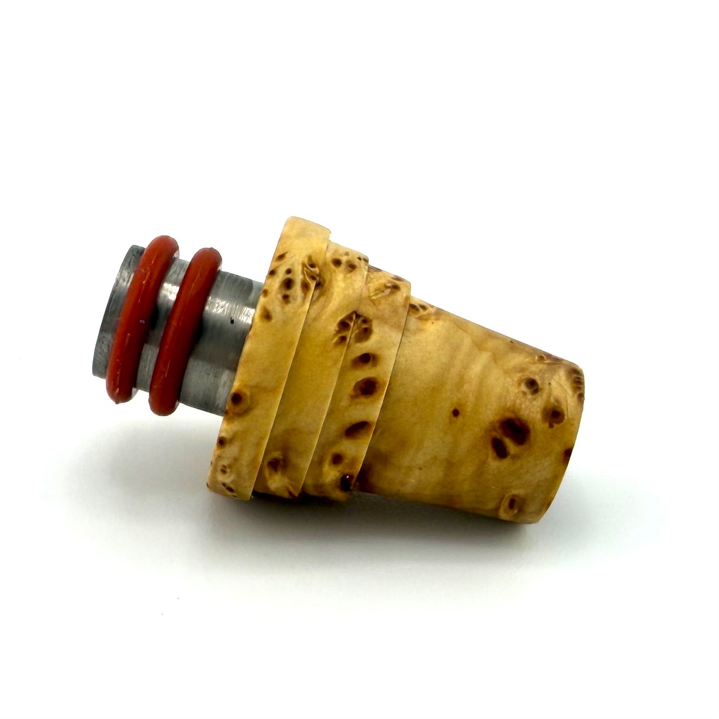 Z-stem Mouthpiece - Stabwood - Yellow Cedar Burl