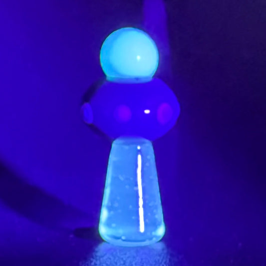 Z-stem Glass Inserts - UFO - Green UV