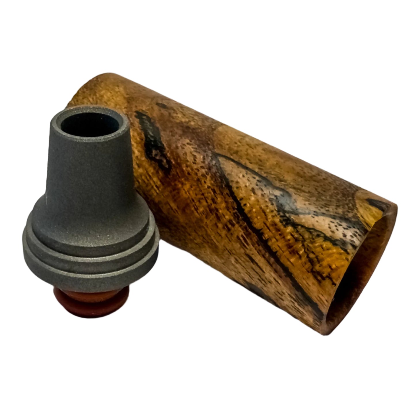 Z-stem Wood Kit - Spalted Honey Locust with Titanium Mouthpiece