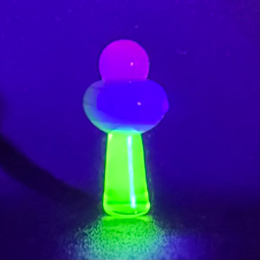 Z-stem Glass Inserts - UFO - Light Blue