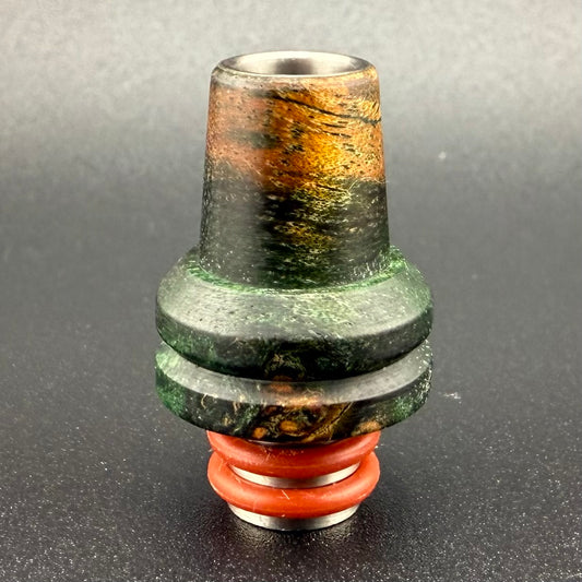 Z-stem Mouthpiece - Stabwood - Green Amboyna Burl - 01