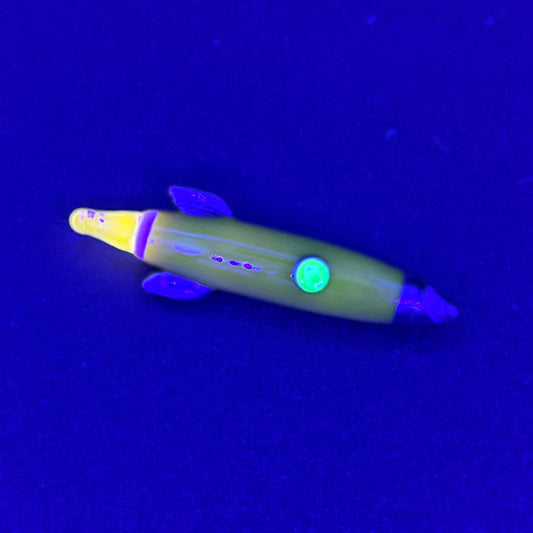Z-stem Glass Inserts - Rocket - Acid Yellow / Nova UV