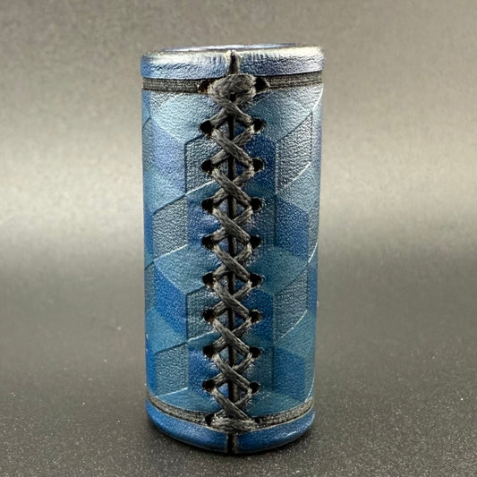 Z-stem Leather Sleeve - Navy Blue "Q-Bert"