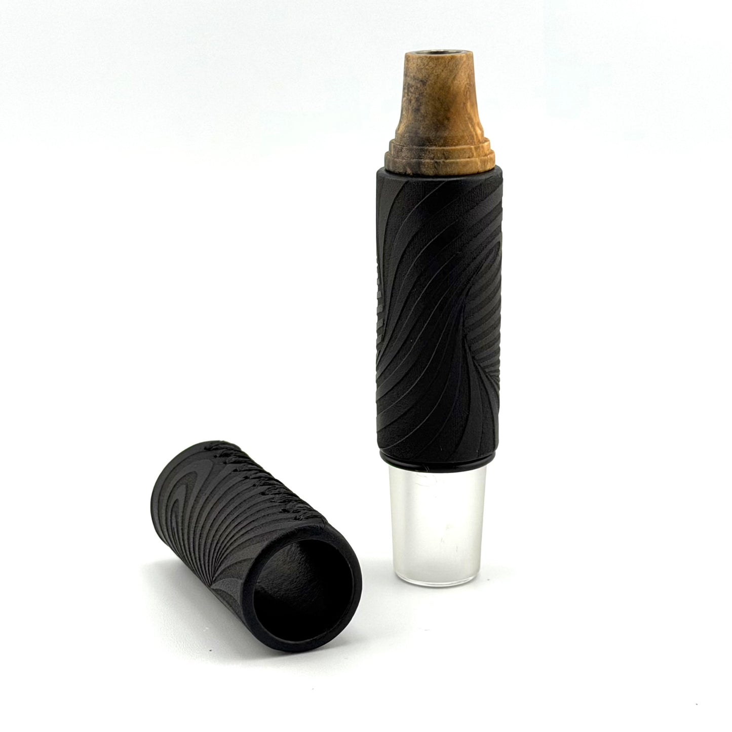 Z-stem Leather Sleeve - Black “Illusion” (v2)
