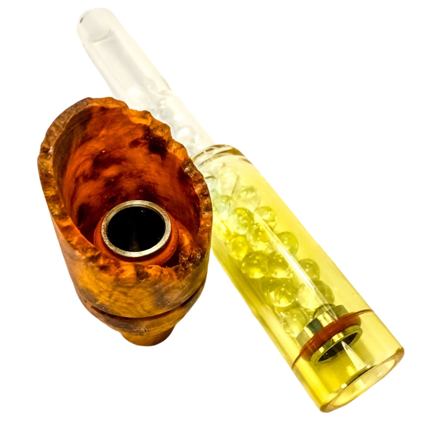 Z-stem for BAKx - Paela Burl / Fumed Glass