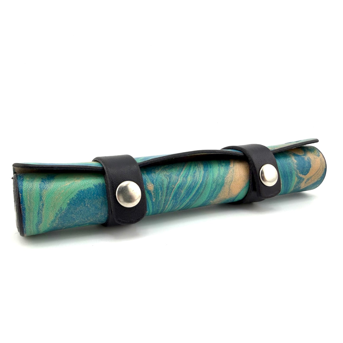 Z-stem Leather Sleeve / Case Set - Teal Marble
