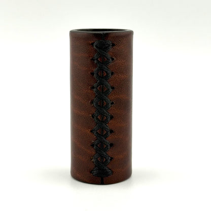 Z-stem Leather Sleeve - Distressed Rich Brown (v2)