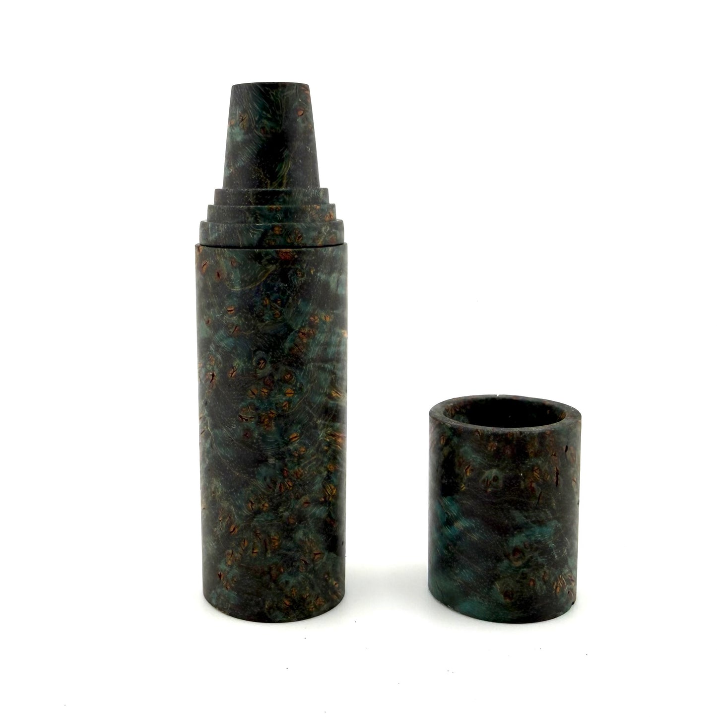 Z-stem Wood Kit - Stabwood - Black Ash Burl Teal SET