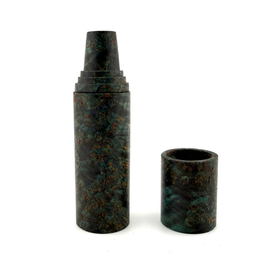 Z-stem Wood Kit - Stabwood - Black Ash Burl Teal SET