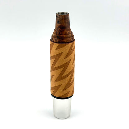Z-stem Leather Sleeve - Natural “ZigZag” (v2)
