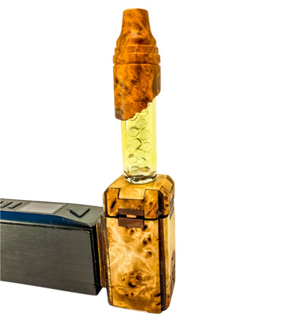 Z-stem for BAKx - Paela Burl / Fumed Glass