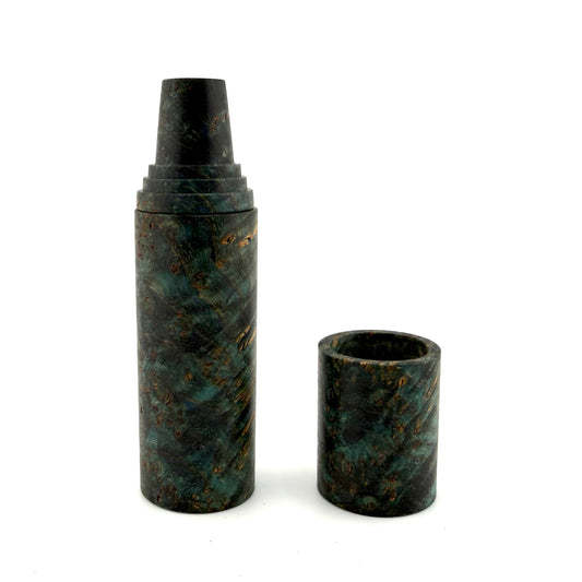 Z-stem Wood Kit - Stabwood - Black Ash Burl Teal SET
