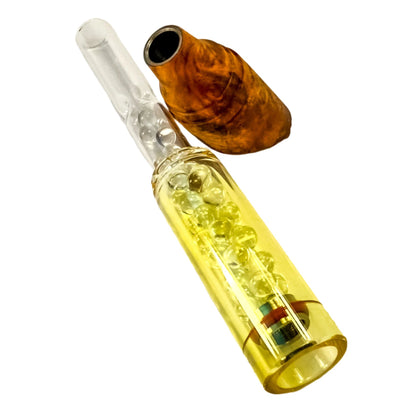 Z-stem for BAKx - Paela Burl / Fumed Glass