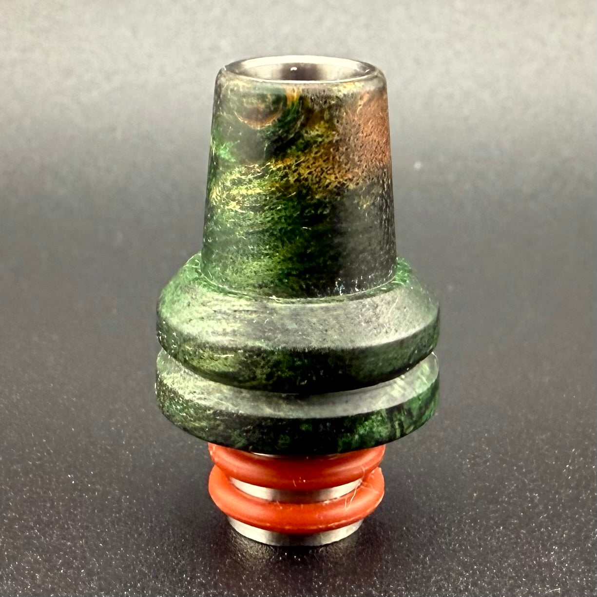 Z-stem Mouthpiece - Stabwood - Green Amboyna Burl - 01