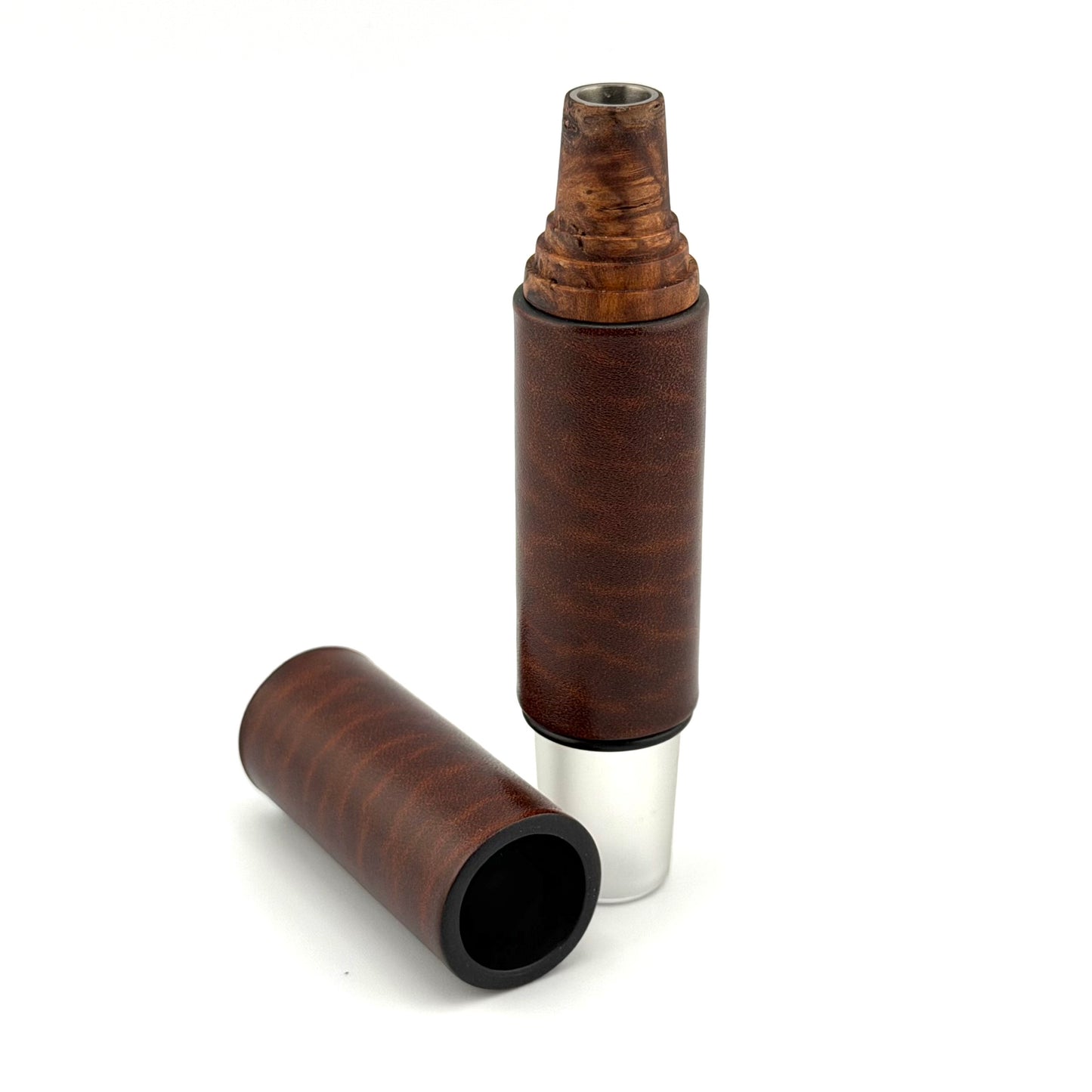 Z-stem Leather Sleeve - Distressed Rich Brown (v2)