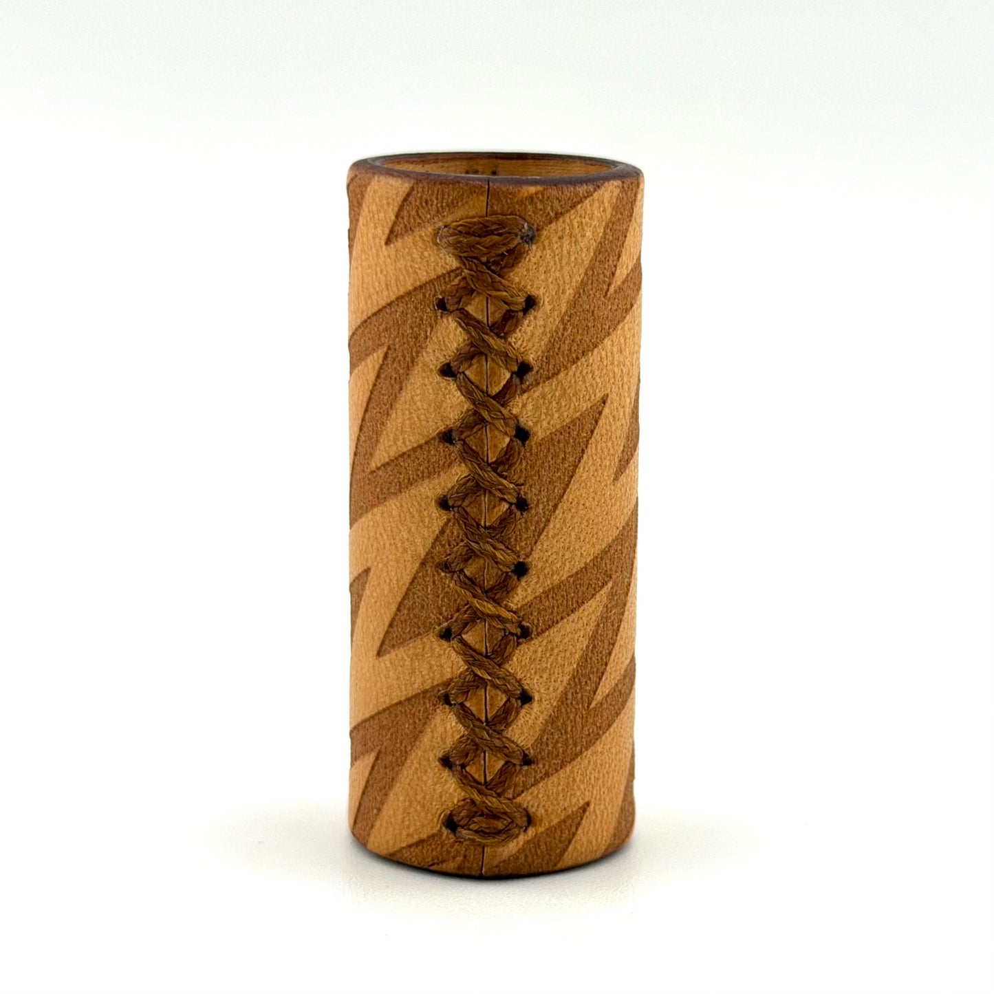 Z-stem Leather Sleeve - Natural “ZigZag” (v2)