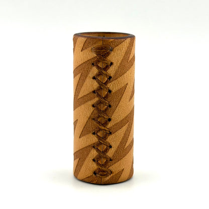 Z-stem Leather Sleeve - Natural “ZigZag” (v2)