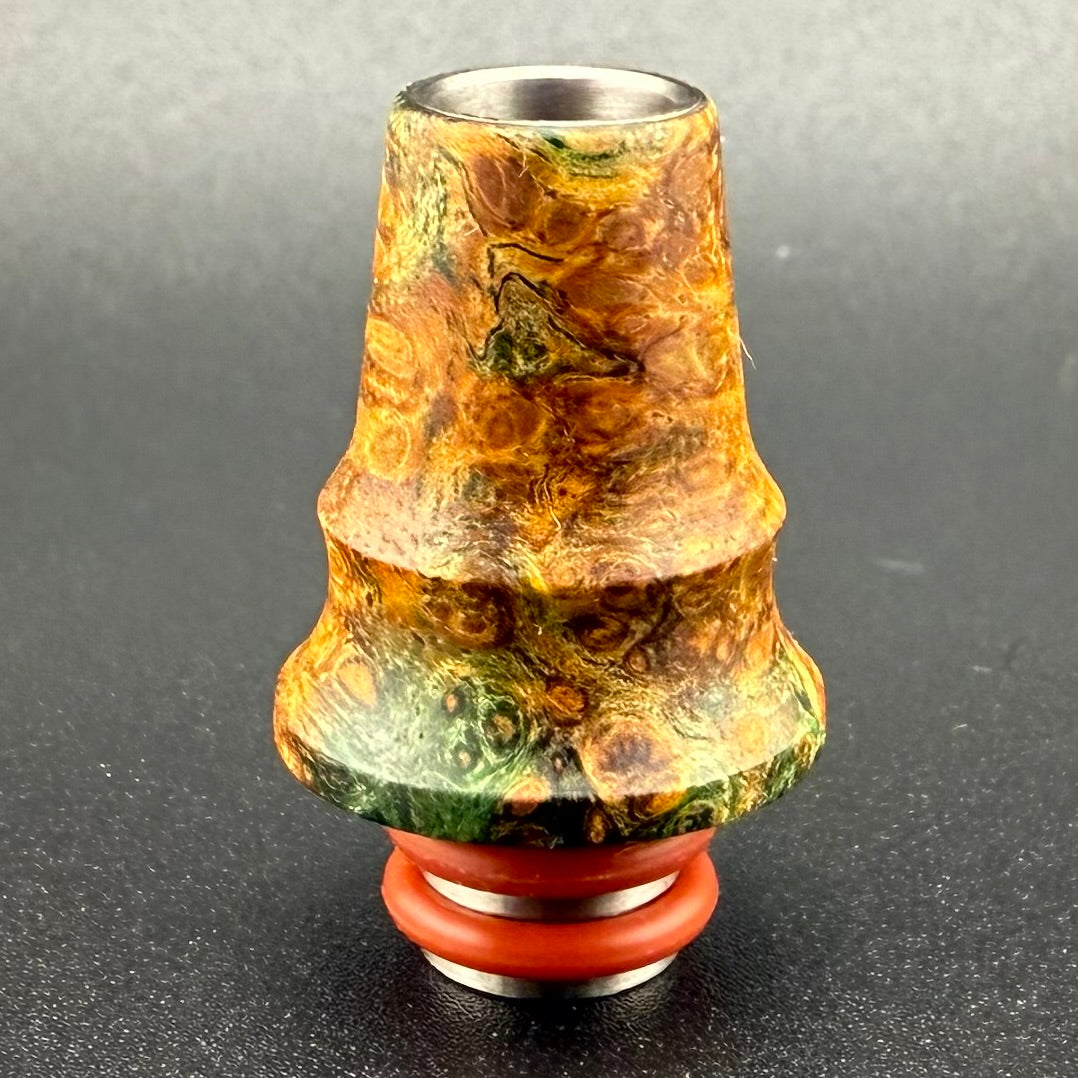 Z-stem Mouthpiece - Stabwood - Green Amboyna Burl - 02