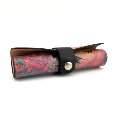 Z-stem MINI Leather Sleeve / Case Set - Pink Marble
