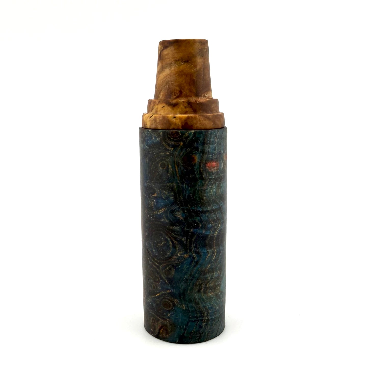 Z-stem Wood Kit - Stabwood - Black Ash Burl Dark Teal / Mappa Burl