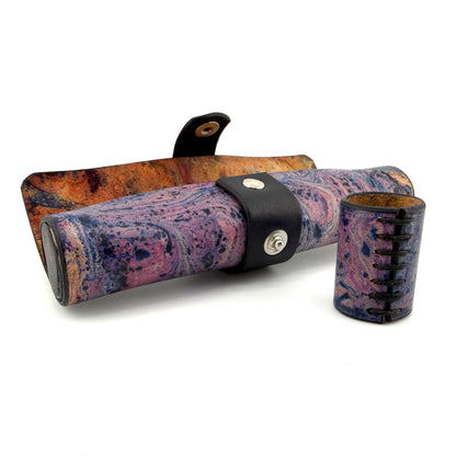 Z-stem MINI Leather Sleeve / Case Set - Purple Marble