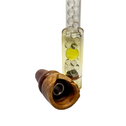 Z-stem for BAKx - Vasticola Burl / Fumed Glass