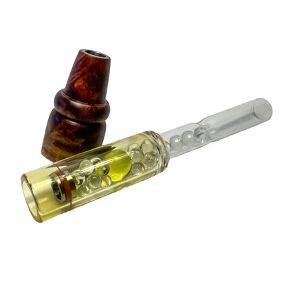 Z-stem for BAKx - Vasticola Burl / Fumed Glass