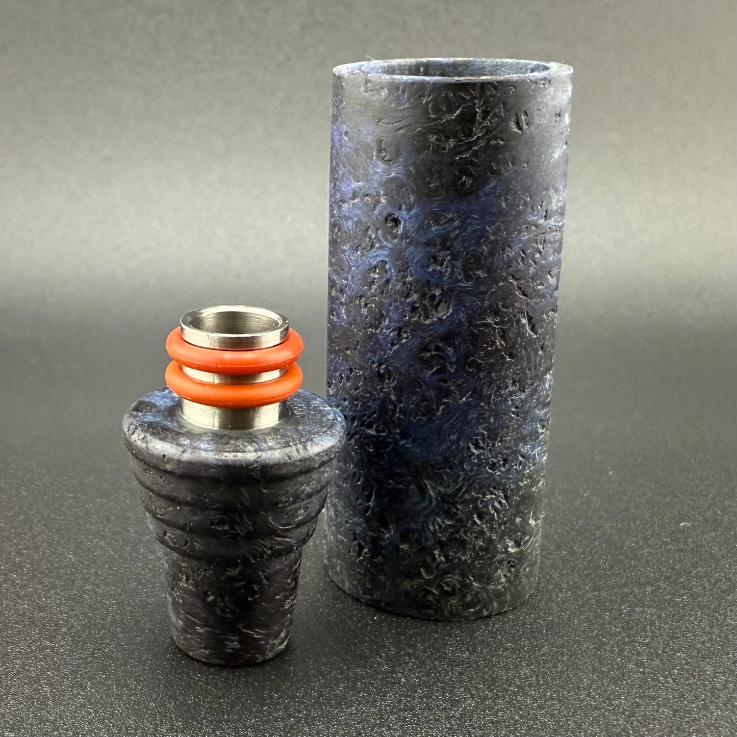 Z-stem Wood Kit - Navy Blue Dyed Amboyna Burl