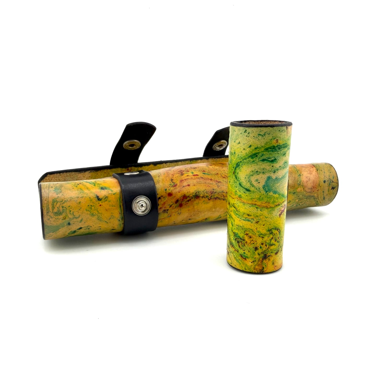 Z-stem Leather Sleeve / Case Set - Rasta Marble
