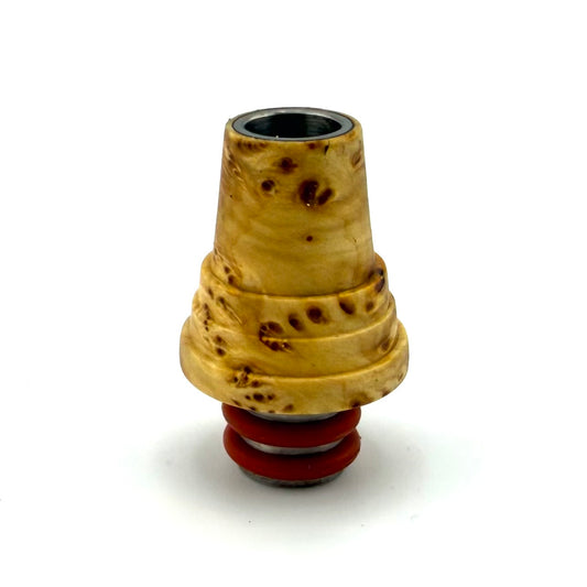 Z-stem Mouthpiece - Stabwood - Yellow Cedar Burl