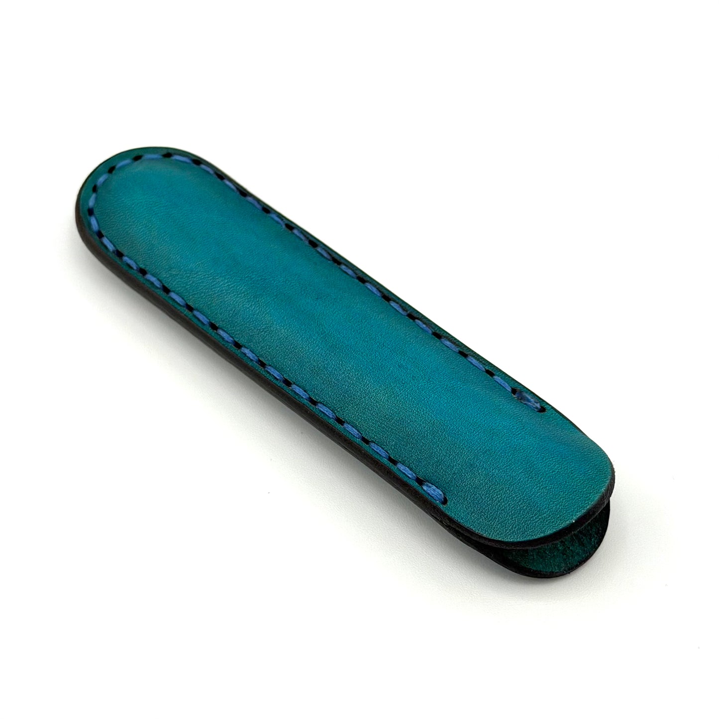 Leather TED Case - Long - Teal