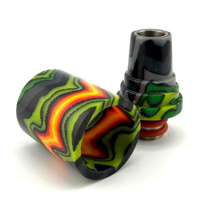 Z-stem Wood Kit -  Green/Fire Micarta MINI-Z w/glass core