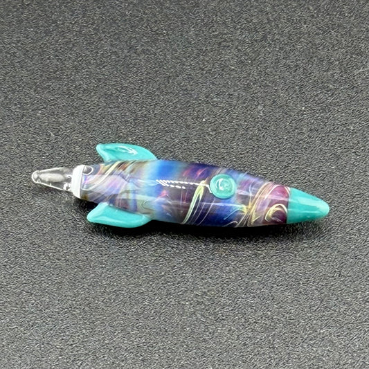 Z-stem Glass Inserts - Rocket - Amber purple / Lucy UV