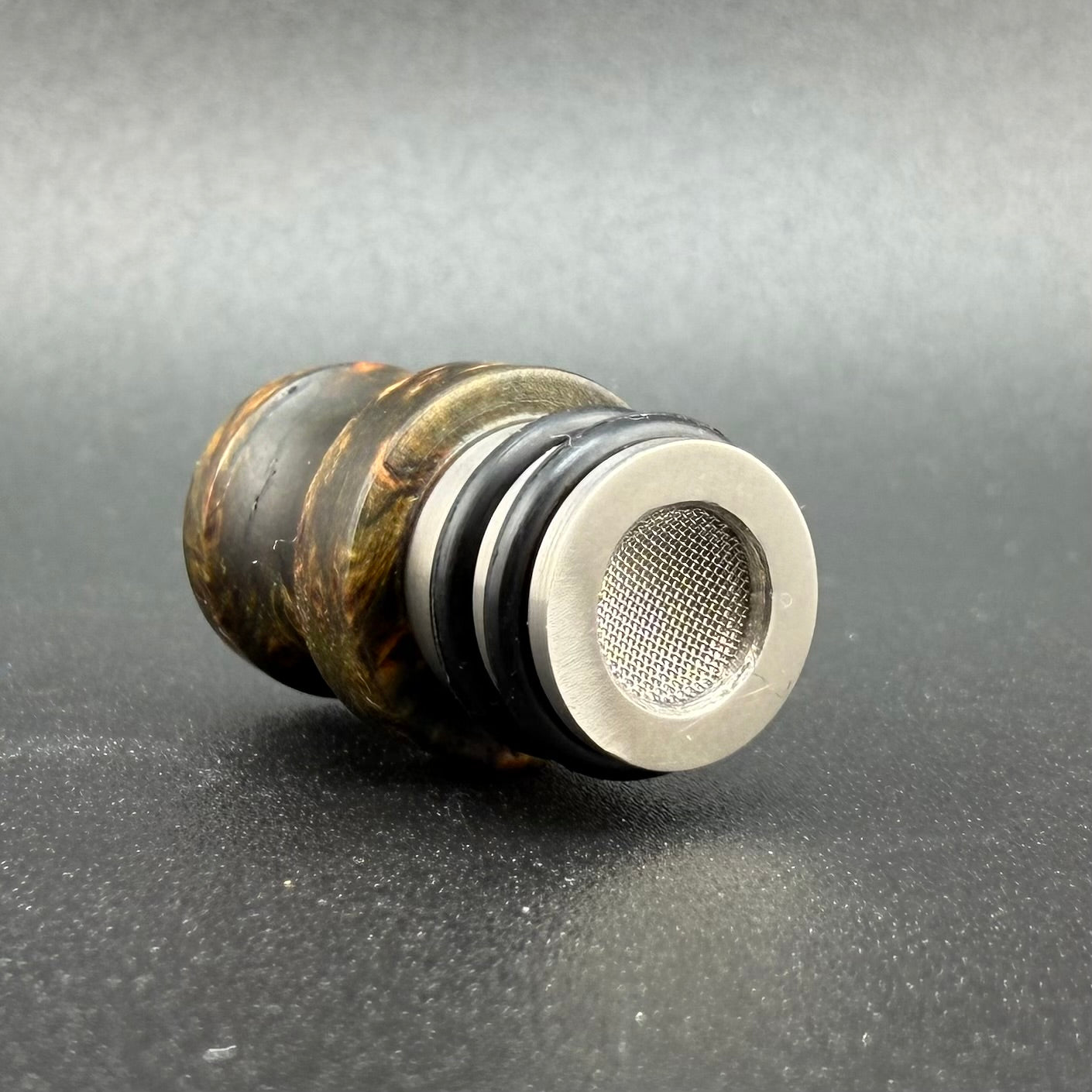 Toad/Nomad II Mouthpiece - Ti/Wood Hybrid - Dyed Yellow Cedar Burl