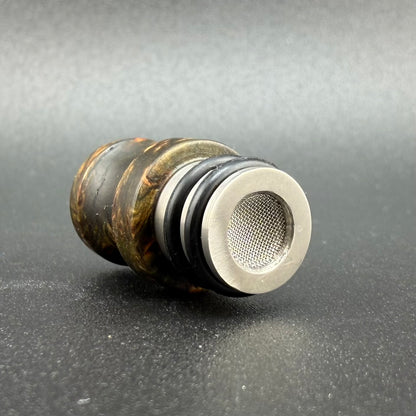 Toad/Nomad II Mouthpiece - Ti/Wood Hybrid - Dyed Yellow Cedar Burl