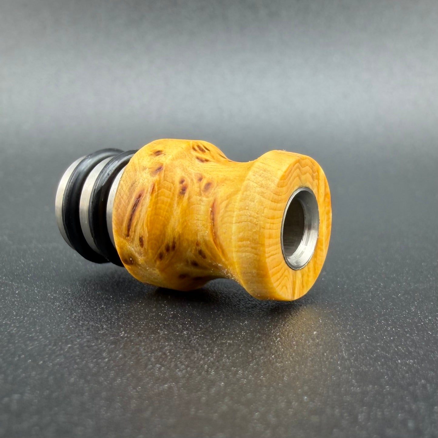 Toad/Nomad II Mouthpiece - Ti/Wood Hybrid - Yellow Cedar Burl #1