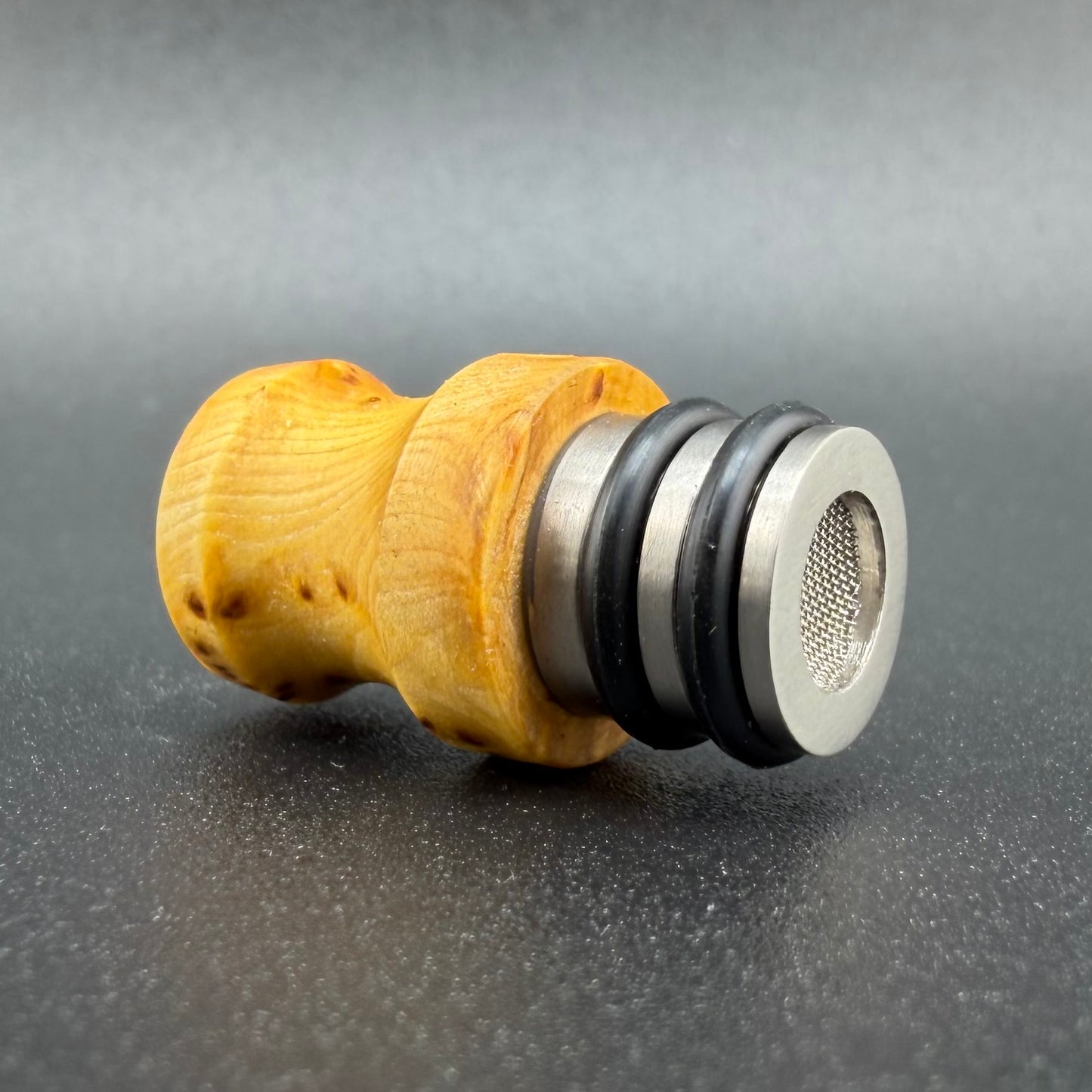 Toad/Nomad II Mouthpiece - Ti/Wood Hybrid - Yellow Cedar Burl #1